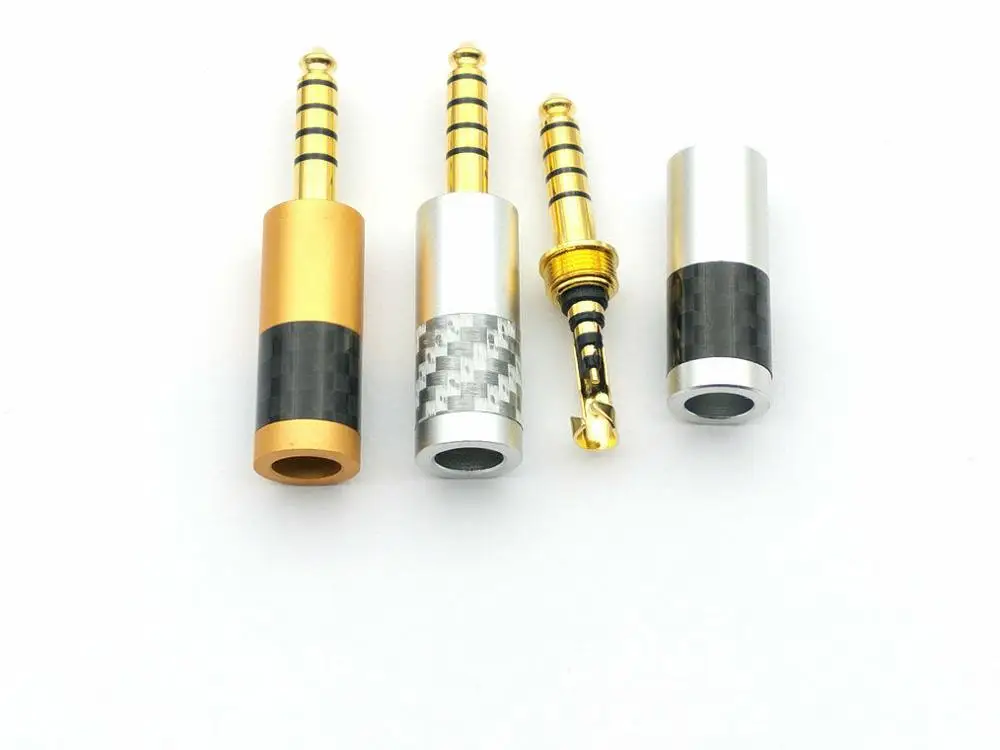 1pcs Gold-Plated 4.4mm 5 Poles Balanced Headset Stereo plug For Sony NW-WM1Z/A 4.4 Player Audio Adapter connector