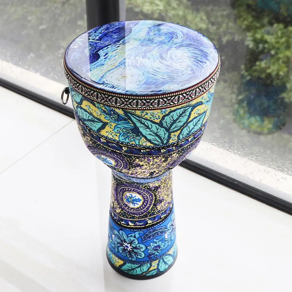 4 Inch / 6 Inch / 8.5 Inch High Quality Professional African Djembe Drum Colorful Wood Good Sound Traditional Musical Instrument