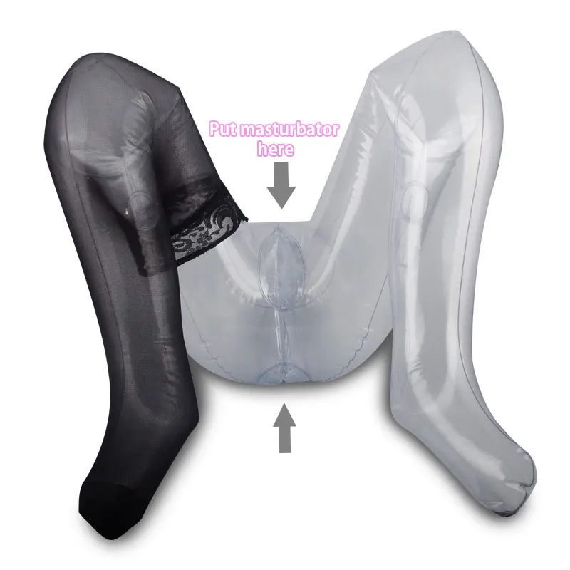 Mens Masturbator Holder  Air Sexdoll Inflatable Sex Toys  For Men Leg Ass Male Sex Pillow with Pussy Vagina Butt