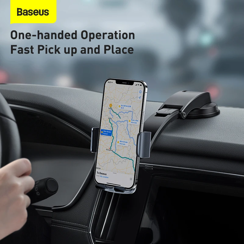 Baseus Gravity Car Phone Holder Suction Cup Phone Stand Support For iPhone 12 Xiaomi Samsung Huawei Car Cellphone Holder Mount