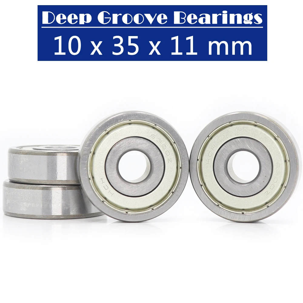 6300ZZ Bearing 10*35*11 mm ABEC-3 ( 4 PCS ) For Blower Vacuums Saw Trimmer Deep Groove 6300 Z ZZ Ball Bearings 6300Z