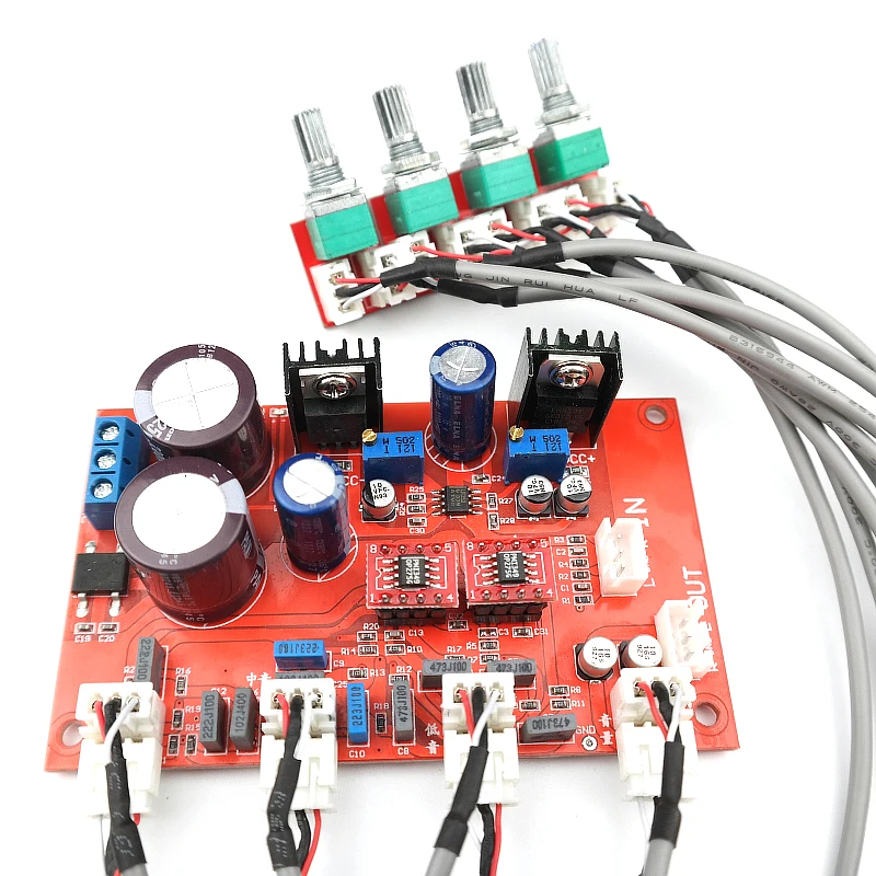 Sunbuck 오디오 조정 보드, 듀얼 AC12V HIFI 앰프 프리앰프 보드, NE5532 LM4610N 톤 보드
