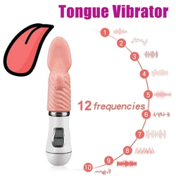 High Quality Tongue Shape Erotic Blowjob Vibrator for Women Electric Oral Licking Sucking Vibrators G-Spot Clitoris Stimulation