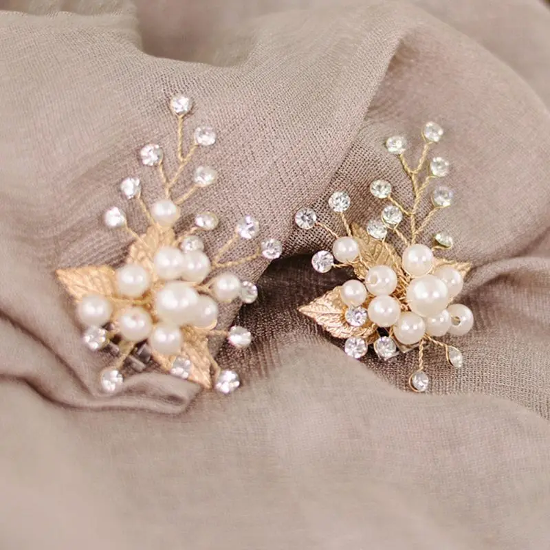 1 chiếc Giày Kẹp Lá Vàng Hợp Kim Cưới Giày Cao Gót Trang Trí Phụ Nữ Quyến Rũ Sang Trọng Thời Trang Vật Trang Trí DIY Giày phụ kiện