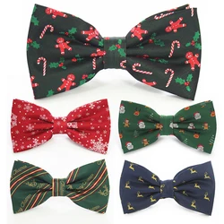 JEMYGINS Christmas Bow Ties for Mens Shirt  Snowflake Christmas Tree Pattern Men Silk Bow Tie  Christmas Party Gift