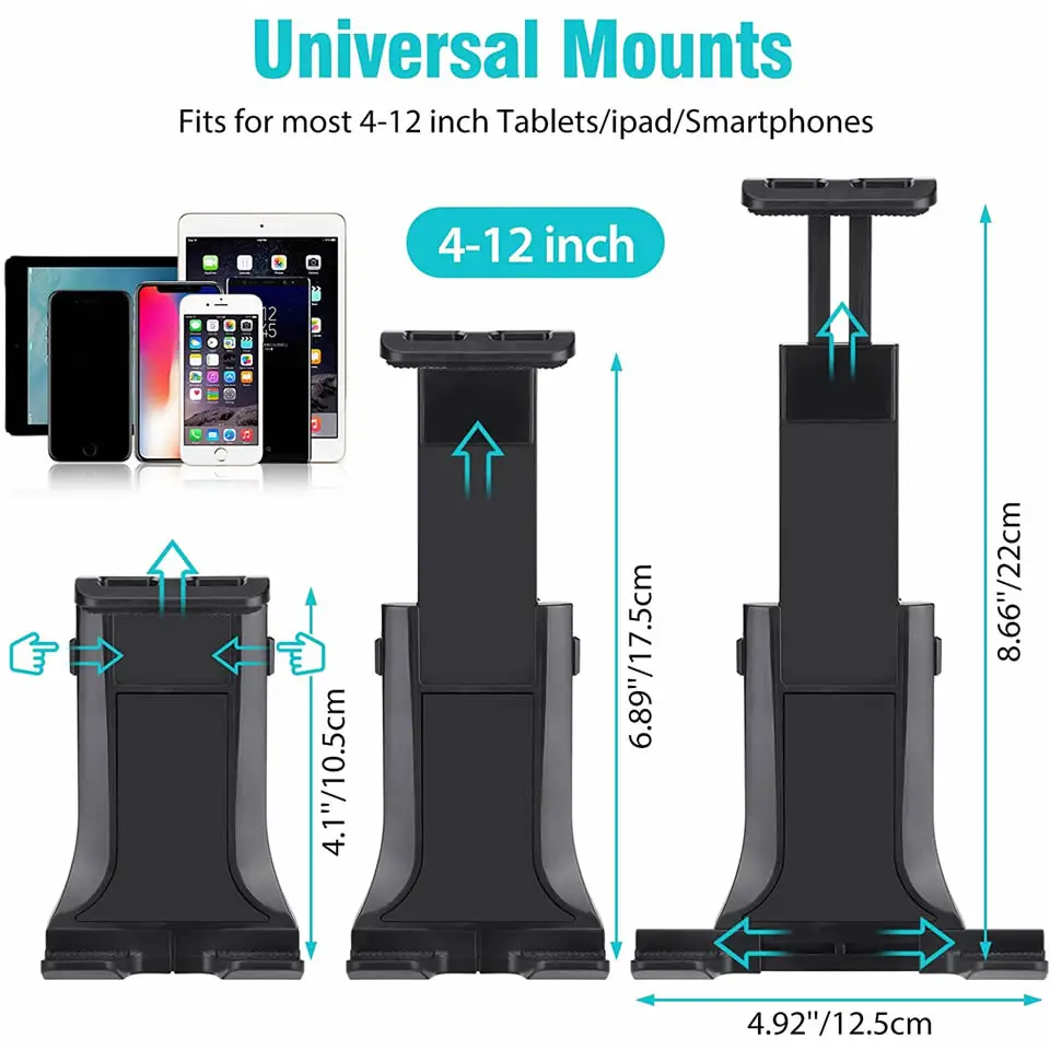 Universal 4-12 inch Tablet Holder Car CD Slot Air Vent Tablet Bracket Mobile Phone Mount Stand for iPad Pro iPhone Xiaomi Huawei