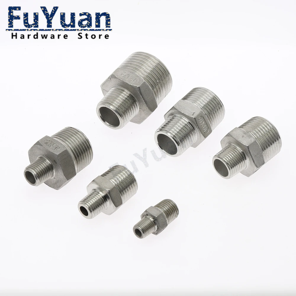 Hex Nipple Union SS304 Stainless Steel Pipe Fitting Connector Coupler water oil 1/8