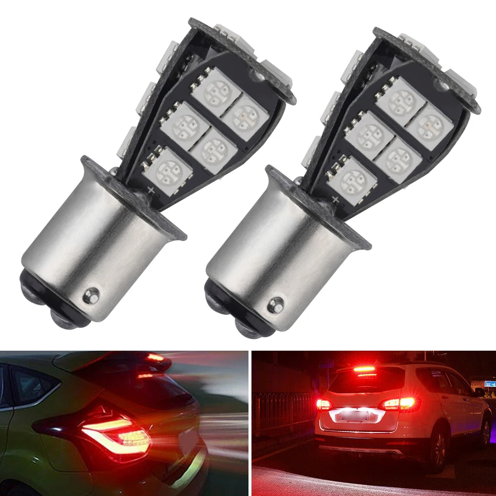 

2Pcs 1157 BAY15D P21/5W 18SMD 5050 Red LED CANBUS Error Free Brake Tail Car Light Bulbs Parking Reserve Lamp Turn Signal