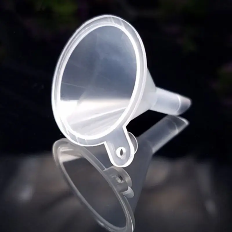 100 Pcs Mini Trechter Clear Plastic Trechters Multifunctionele Trechters Voor Parfum