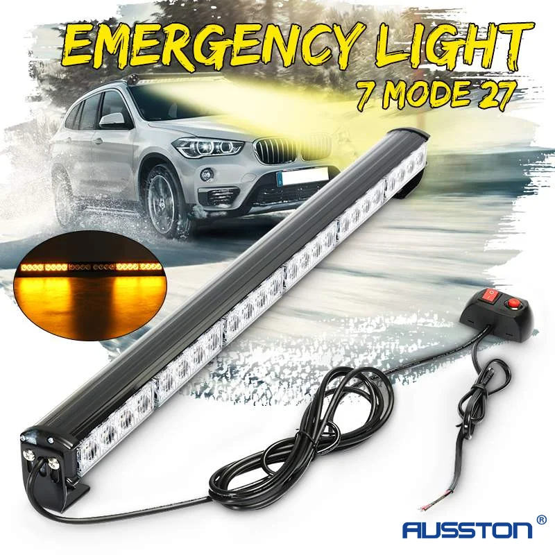 

1PC 24W Car Truck LED Warning Strobe Light Bar Emergency Vehicle Truck Traffic Advisor Warning Flashing Lightbar Signal Lamp