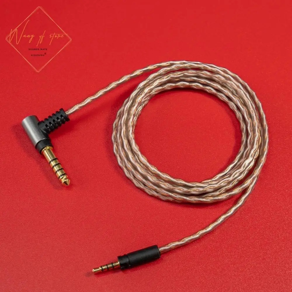 Cavo Audio bilanciato Hifi 6N per cuffie Sennheiser (on/Over Ear 6N OCC 99.99997% 4.4mm 2.5mm 3.5mm spine placcate in oro