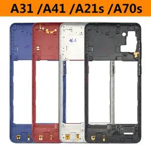 Bilashmart BackShell Housing Middle Frame Bezel Middle Plate Cover With Volume Power Button Side Key Samsung A21S A31 A41 A70S