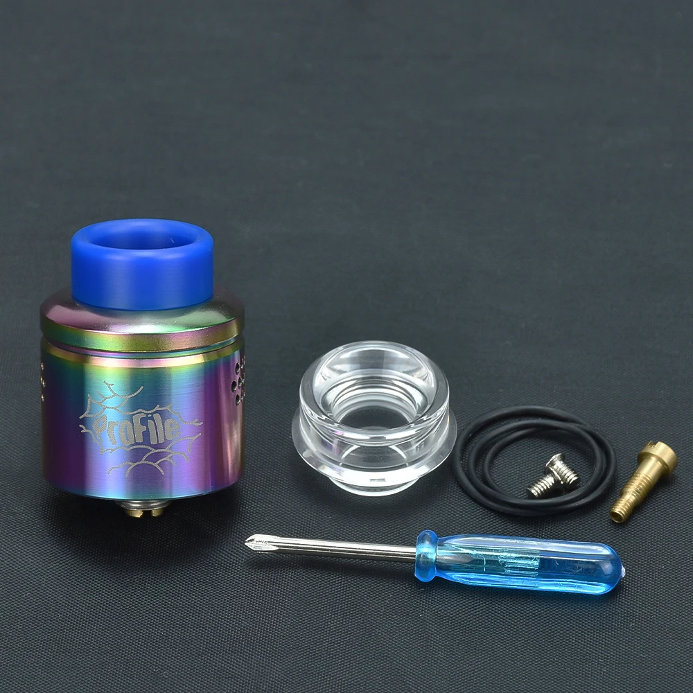 Perfil de vapeo atomizador RDA, bobina de malla de 24mm, tanque de cigarrillos electrónicos con PIN squonk BF para Squonk Mod Mechmod Vaper Smoke.
