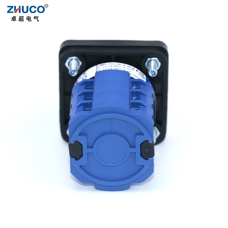 ZHUCO SZW26/LW26-20 Ui 660V 0-1-2-3 3 Phase Changeover Switch 4 Position Selector Switch 64X64 48X48 mm Panel Mount Cam Switch