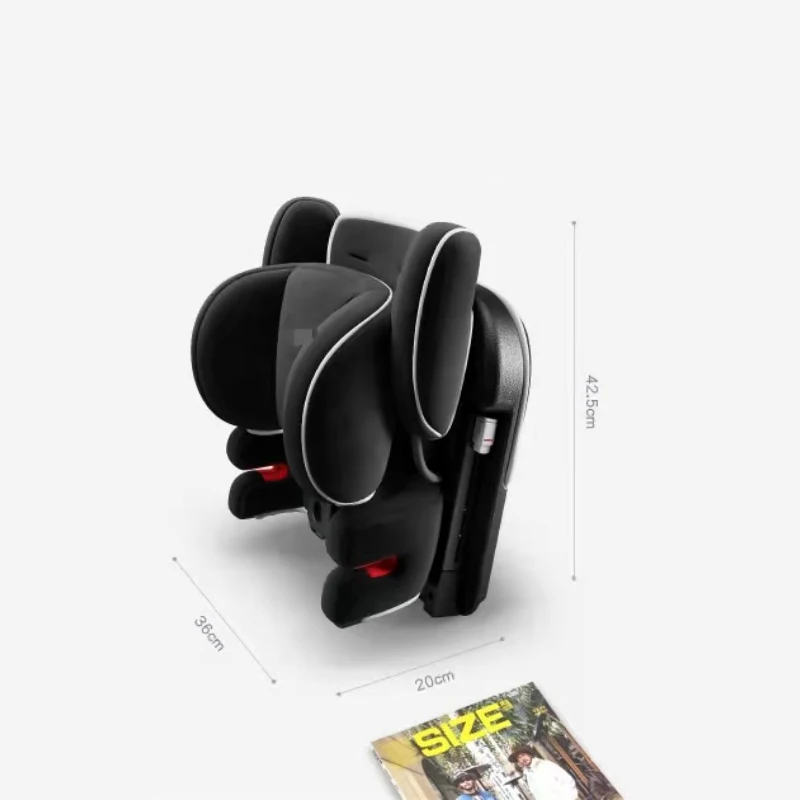 Universal Child Car Safety Seats Portable Folding Isofix Latch Baby Car Seat Baby Booster Seat For 9M-12 years Old