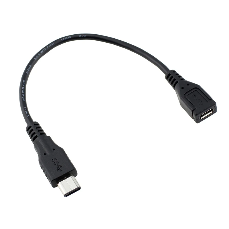 كابلات USB 3.1 من النوع c كابل تمديد من الذكور إلى الإناث من النوع C إلى سلك usb سلك أسود 1 متر لأجهزة الكمبيوتر المحمول الهاتف المحمول U Disk