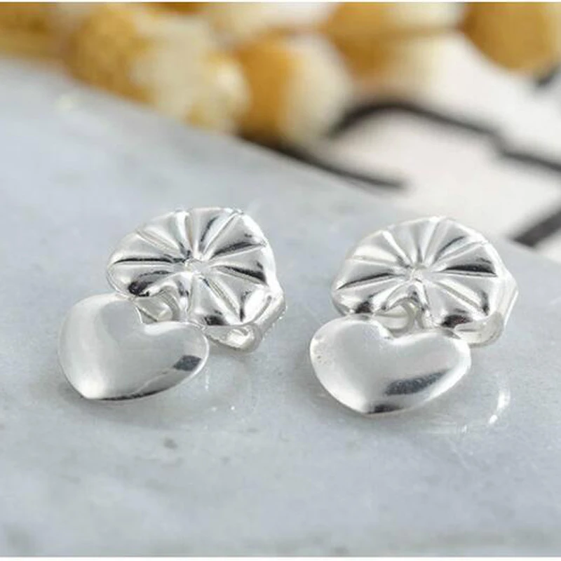 Boucle d\'oreille réglable Love Coussins Stud Back Lifters, Lobe Ster pour ornements et accessoires Ries, M2082