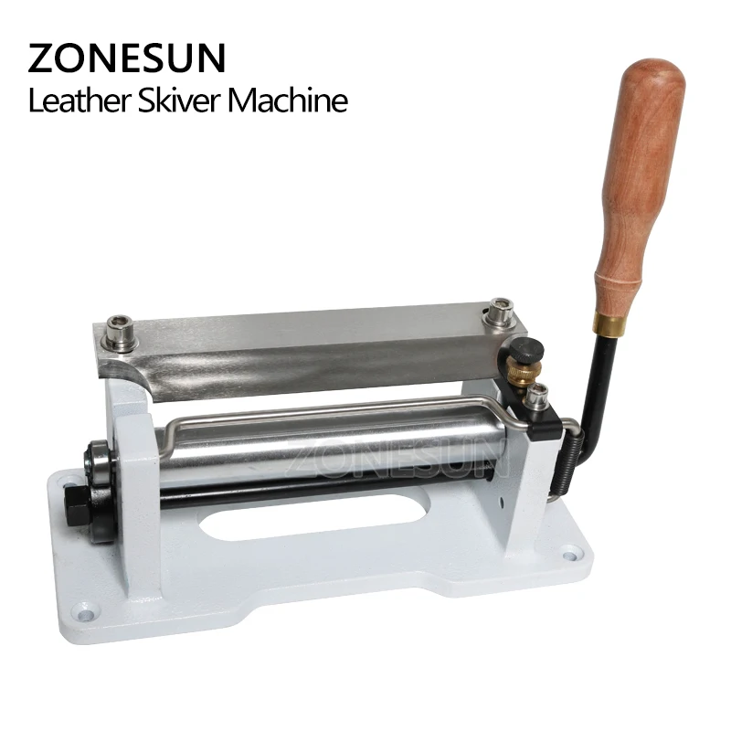 ZONESUN Leather Splitter Skiving Peeling Paring Peel Machine Leather Skiver Vegetable Tanning Scrape Thin Tool