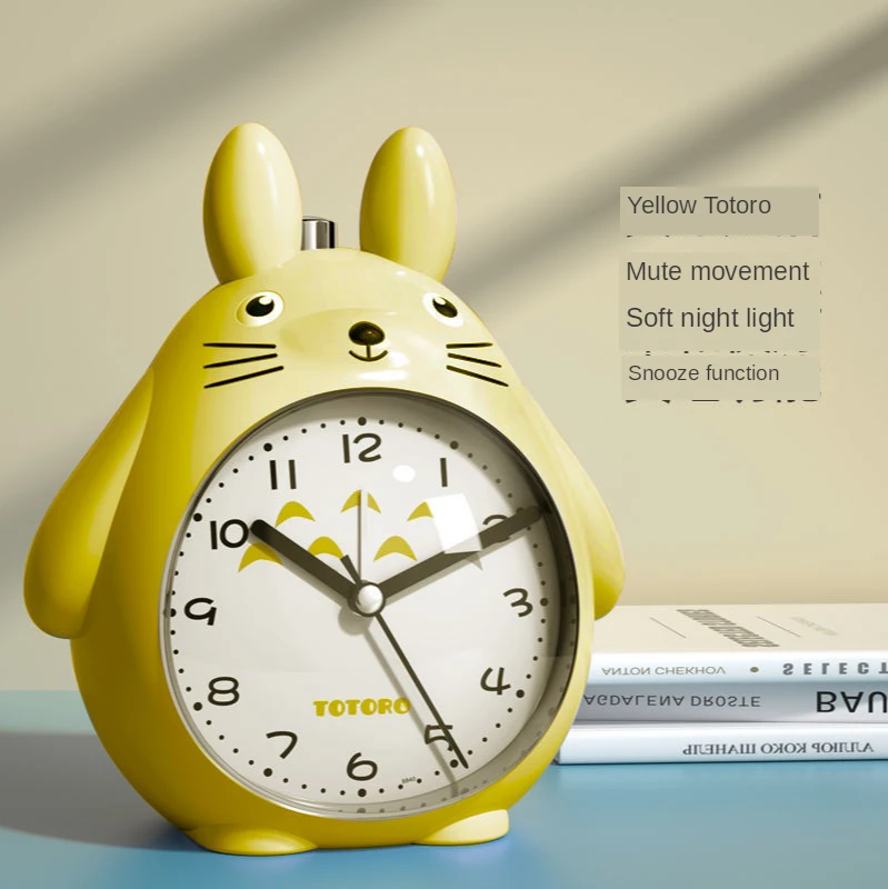 Children's Alarm Clock Student Cartoon Can Talk Silent Bedside Luminous Large Volume Multifunctional Small Alarm Clock