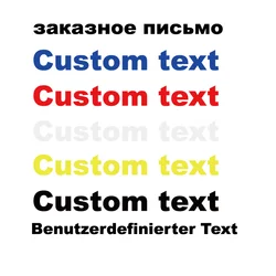 Custom Text  Decals for car sticker Rear Windshield Motorbike Stickers Support for National Languages Reflective  sticker