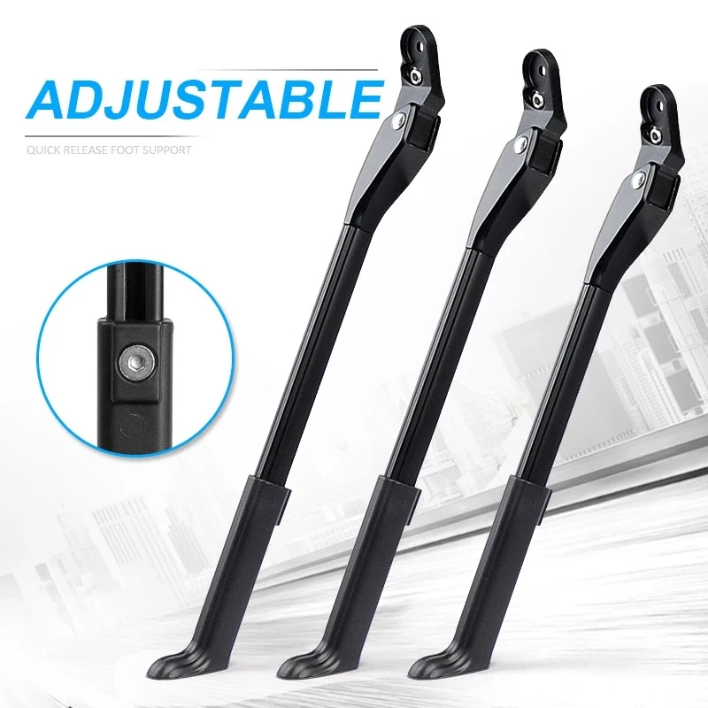 Bike Adjustable Kickstand bike Stay Aluminium Alloy For Bicycle Rack Kick lightweight Stands MTB Road Bike 18*4 Quick Release