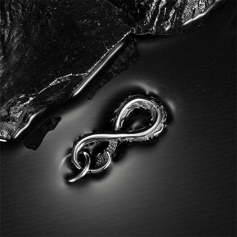 Punk Style Infinity Snake Necklace Gothic Python Snake Pendant Chain Men Women Biker Stainless Steel Fashion Jewelry unique gift