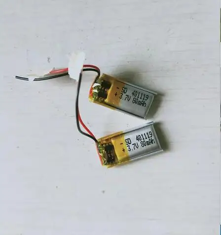 2 unidades/lote 401119 401120   Bateria recarregável LIPO de polímero de lítio 3.7V para óculos 3D fone de ouvido bluetooth