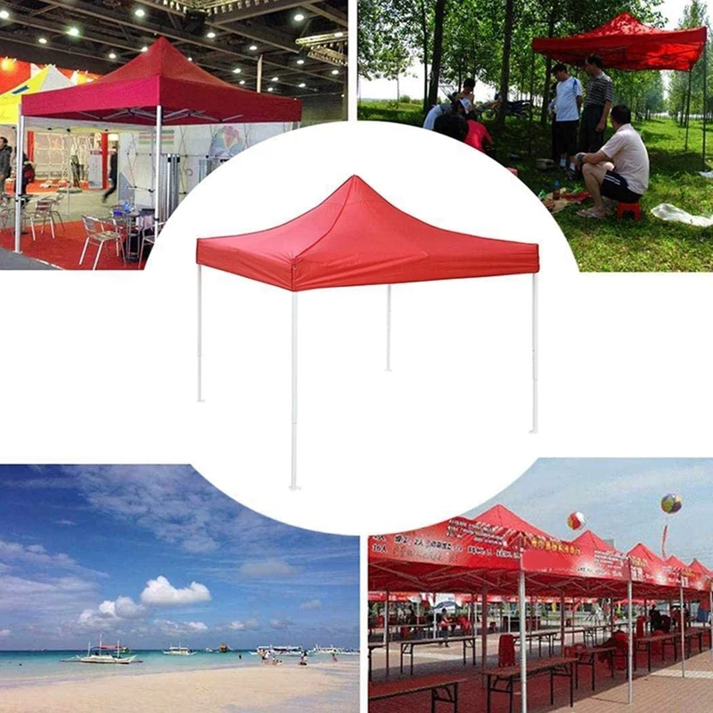 Canopy Top Cover Replacement Four-Corner Tent Cloth Foldable Rainproof Patio Pavilion Replacement 2X2M