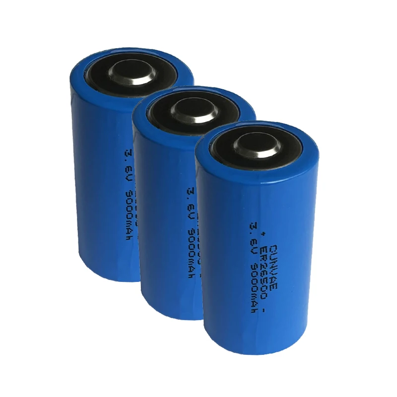 3PCS ER26500 26500 3.6V C size Lithium Battery er26500 9000Mah Li-SOCl2 Battery PLC controly battery 26500