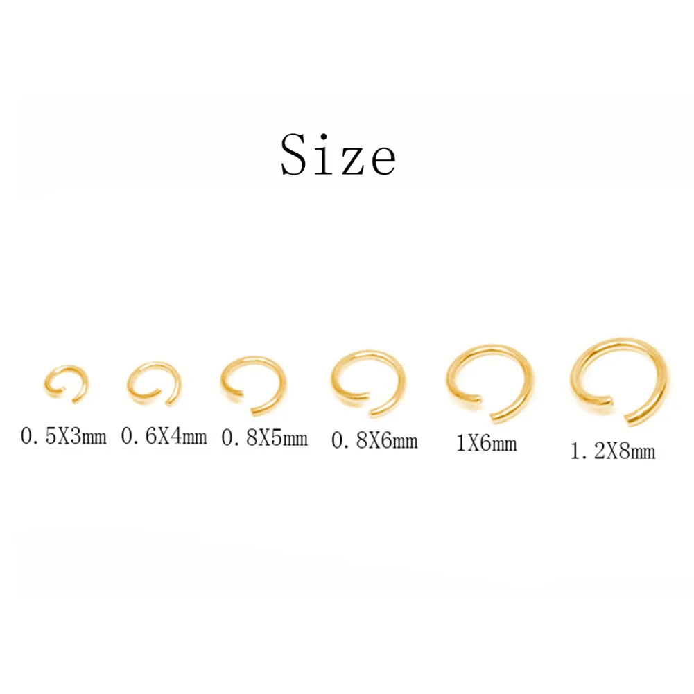 200Pcs 4mm 5mm 6mm 8mm 9mm 10mm Öffnen Sprung Ringe Edelstahl O ring Anschlüsse Bulks für DIY Handwerk Schmuck, Die Entdeckungen