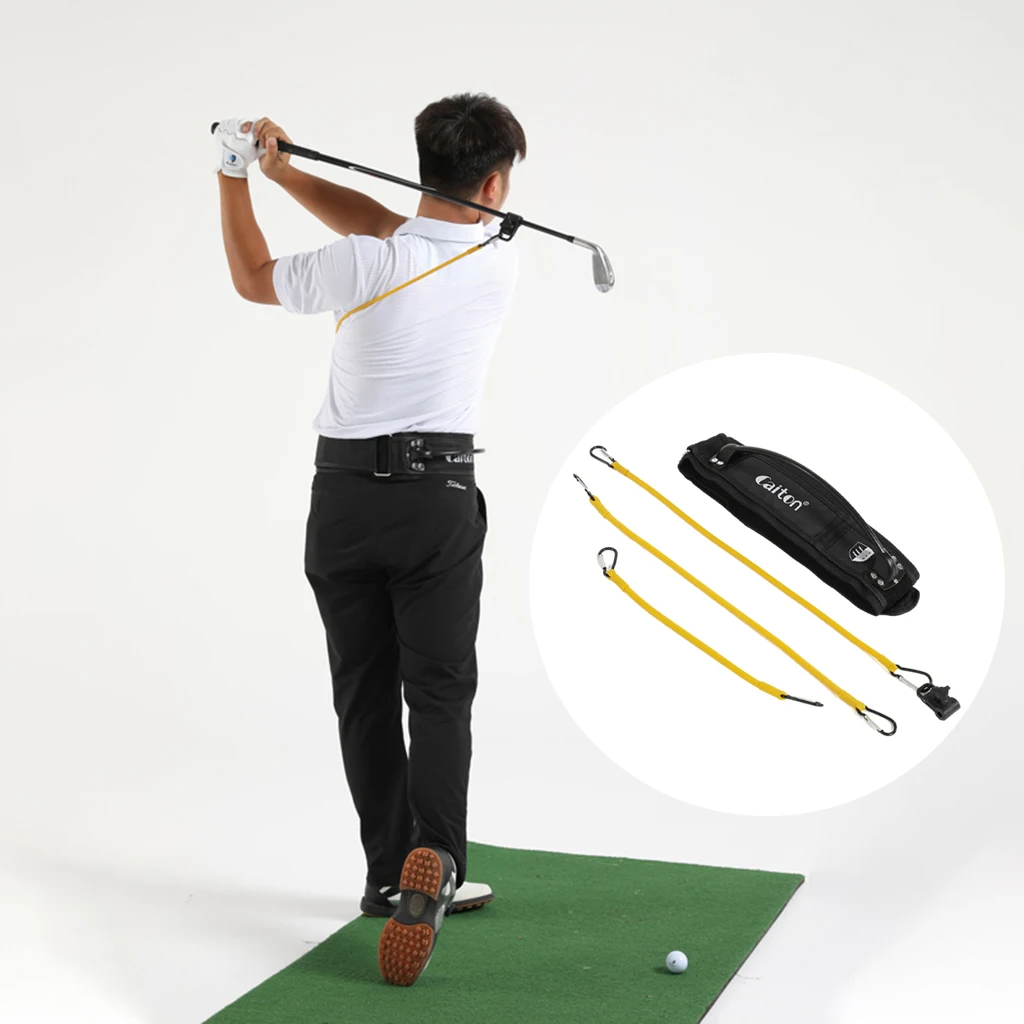 

Golf Swing Training Aid Arm Waist Band Posture Correction Practicing Guide Belt for Golf Beginner Correcting Tools