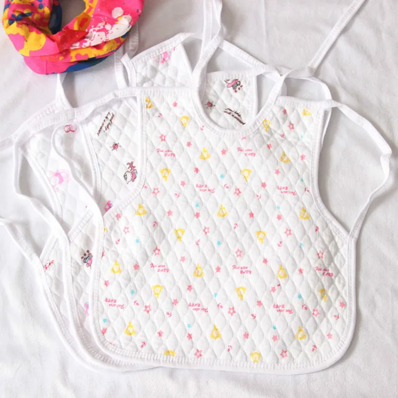 Five star baby bib aprons Warm baby cotton belt waterproof saliva towel saliva dripping 10pcs mix 31*31