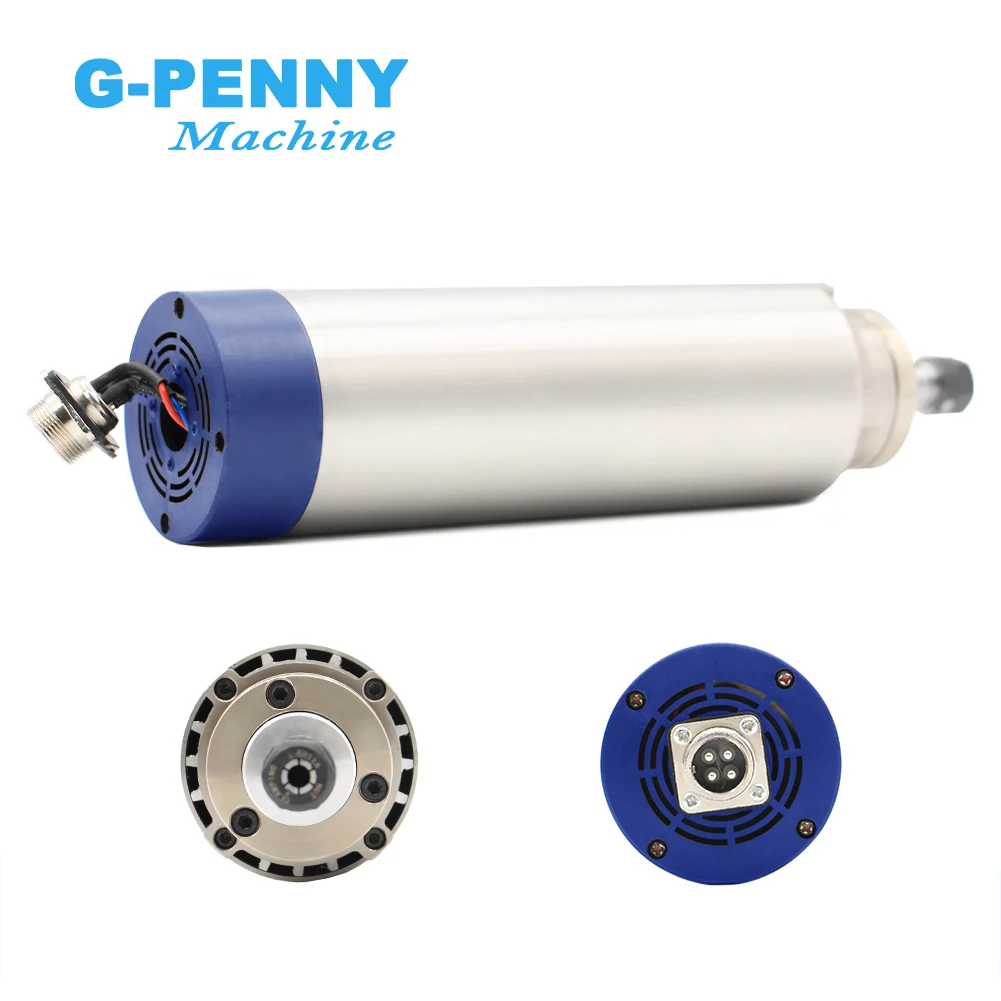 G-PENNY Machine 1.5kw ER11 air cooled spindle 4 pcs bearings 24000rpm wood working spindle motor 65x204mm air cooling 400Hz