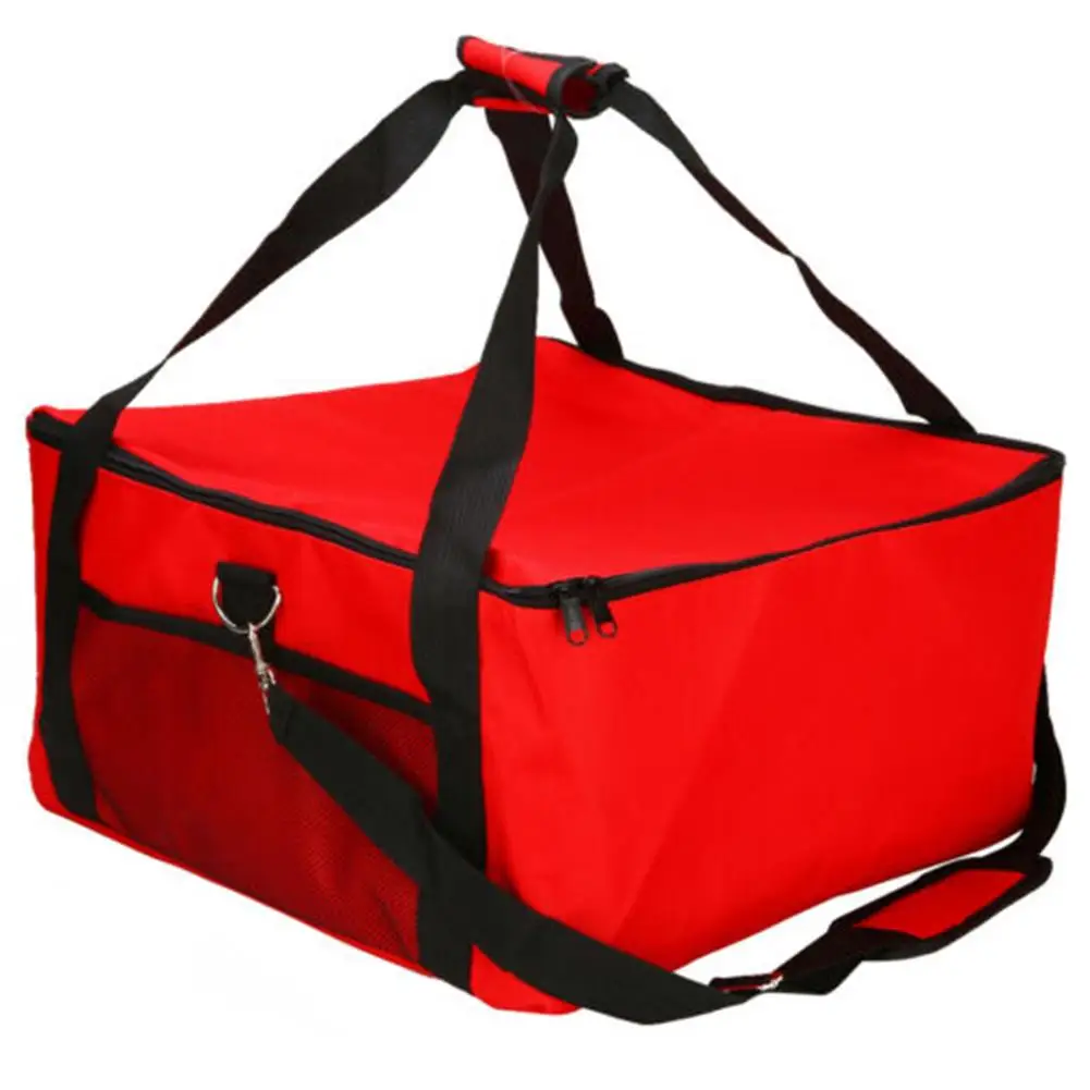 Large 16 Inch Pizza Cake Delivery Bag Outdoor Camping Picnic Package Insulated Thermal Food Storage Holder Bags Lunch Box Bag