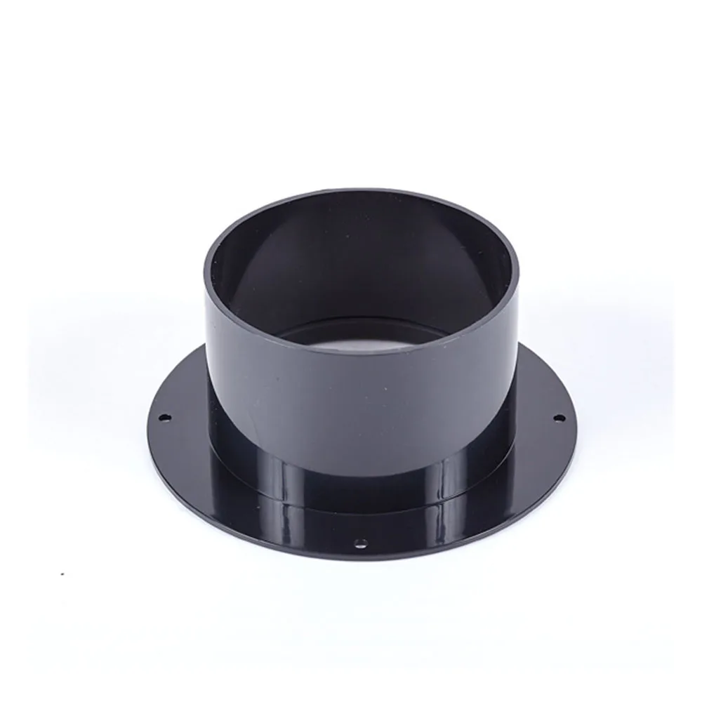 75-200mm ABS Round Pipe Flange Seat Ventilation Hose Connector for Duct Fan Kitchen Air Vent Exhaust Ventilator System Hardware