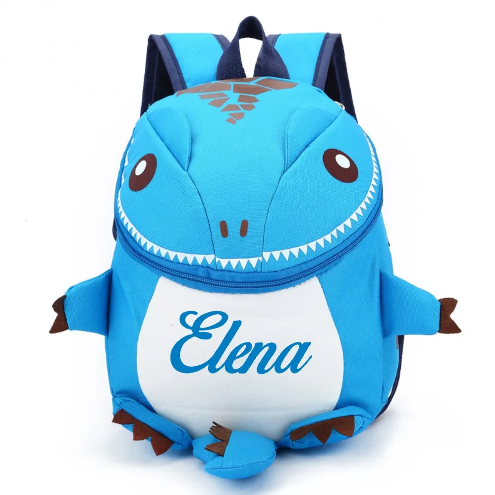 Personalized Baby Dinosaur Backpack Custom Name Cartoon Backpack Kindergarten School Bag Kids Gift Animals Toddler Backpack