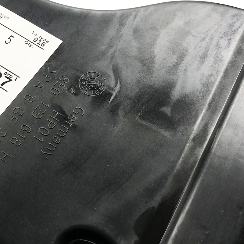 Dispositivo do guia do vento para o tubo de filtro de ar do automóvel, 8E0129618H 8E0129617D 8E0129739C, Audi A4 B6 B7 2003-2008