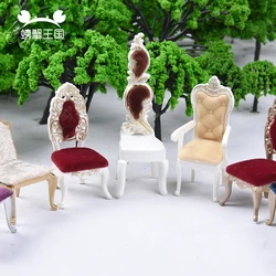 1/25 Scale Dollhouse Mini Sofa Stool Chair Pillow Furniture Model Miniature Bedroom Dining Room Interior Decoration Doll House