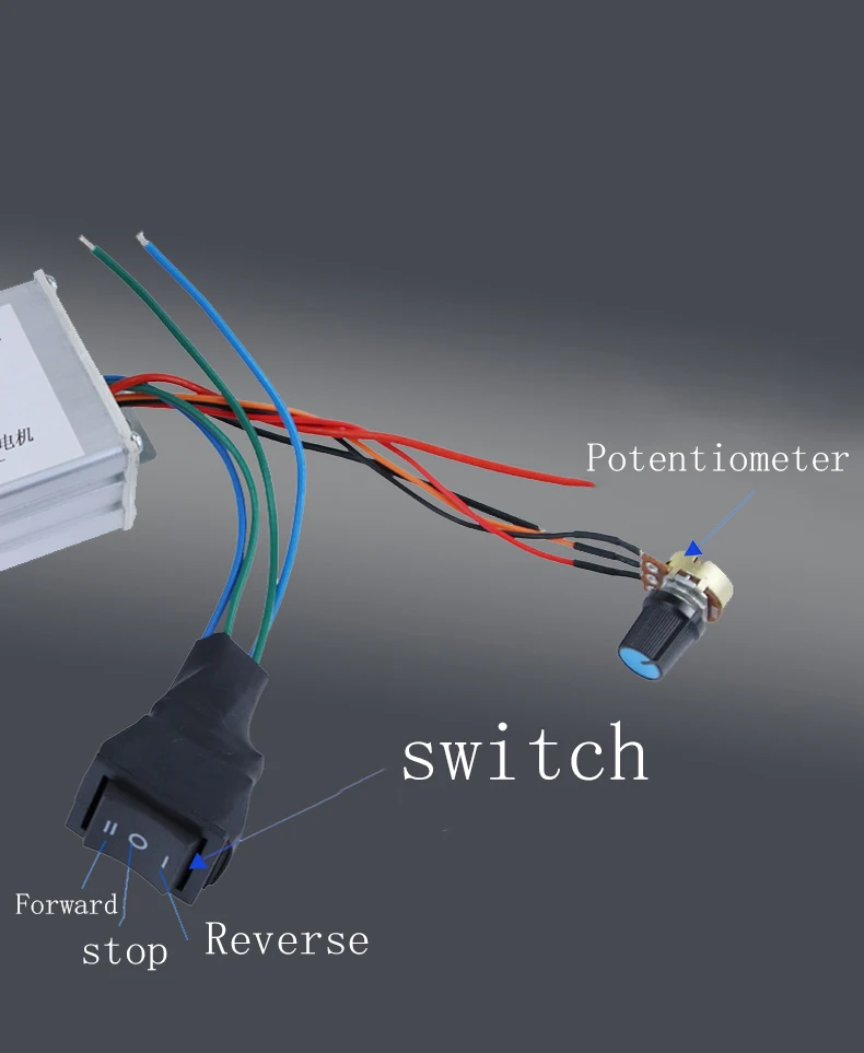 DC9-60VPWM تعديل منظم سرعة التحكم في محرك التيار المستمر 20A إيجابي/سلبي قابل للتعديل سرعة عالية الطاقة 1200 واط وحدة تحكم المحرك