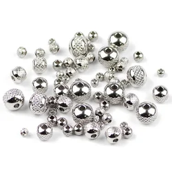 Stainless Steel Spacer Beads Ball 3/4/6/8MM Tire Metal Round Loose Beads For Jewelry Making Bracelets Necklace DIY Accessories