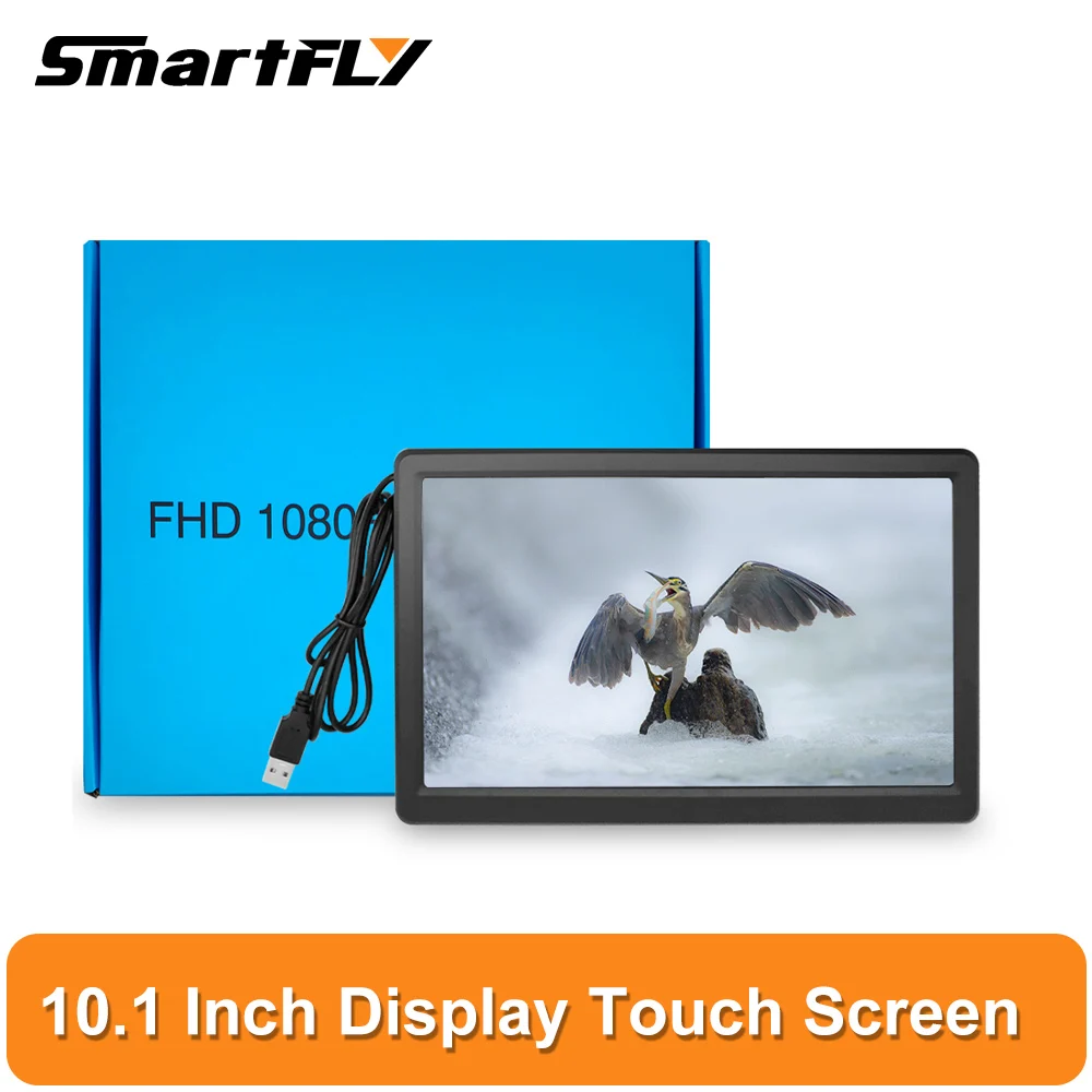 10.1 inch LCD touch screen (Aanpassing: Tinker Board & Raspberry Pi), HDMI Of VGA-interface, 1920x1080 resolutie FHD Monitor