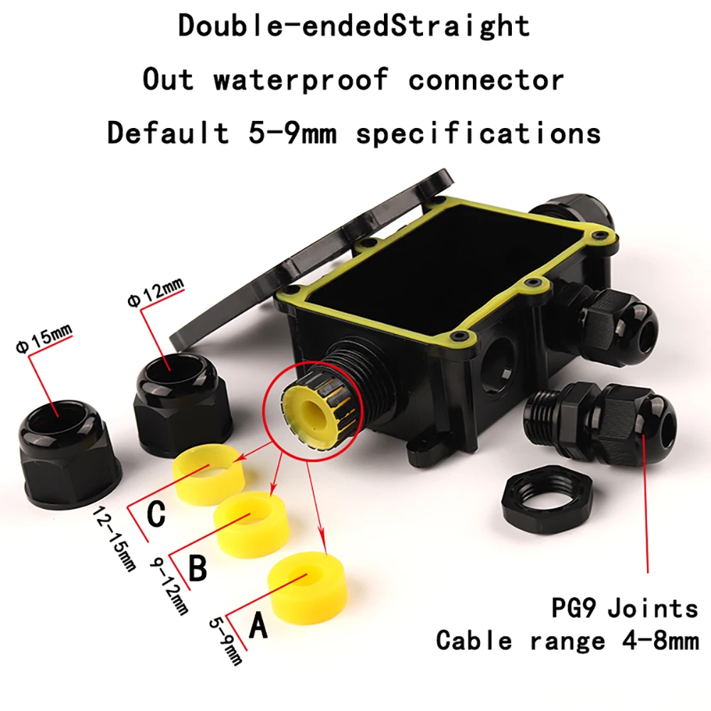 2/3/4/5/6 Way Outdoor Waterproof IP68 Electrical Cable Wire Connector Junction Box With Terminal for Electrical Wiring Accessori