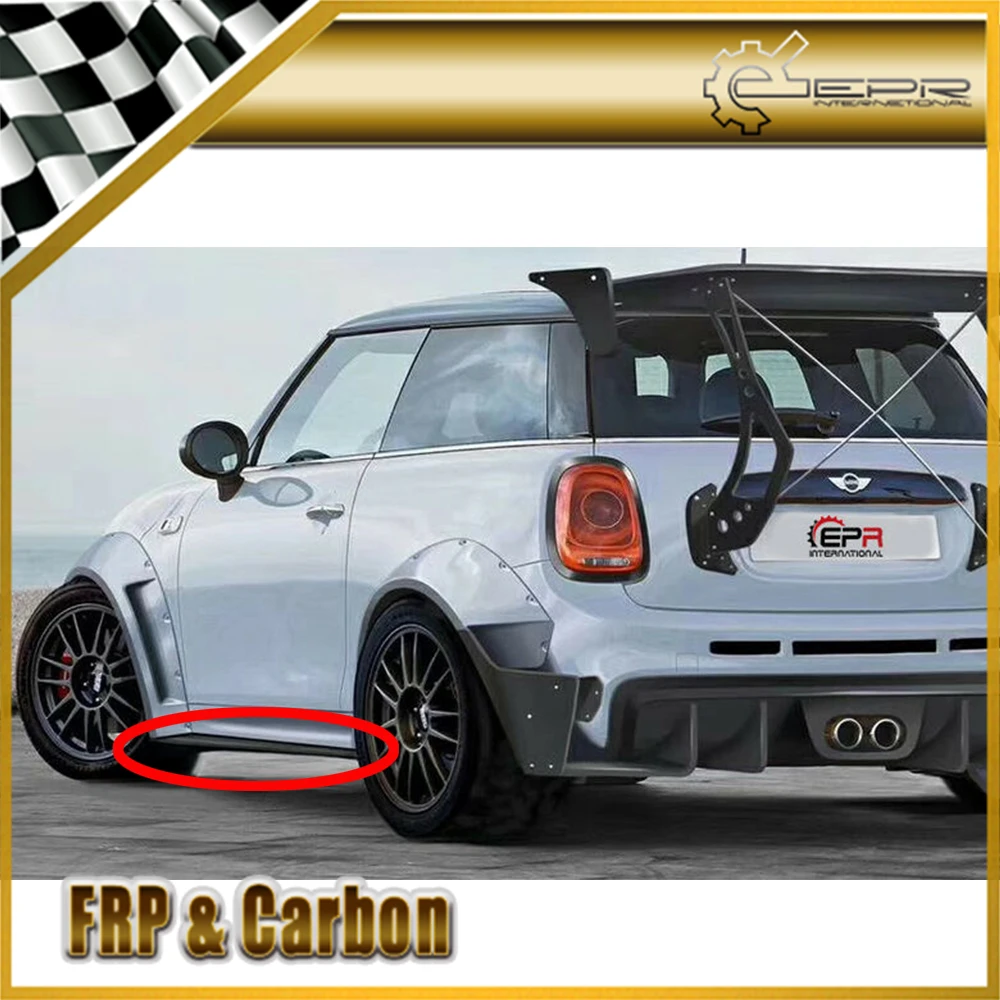 Side Skirt Add on For F56 Mini Cooper S TP Style Wide Body Carbon Fiber Side skirt Underboard Extension Tirm (S Only)