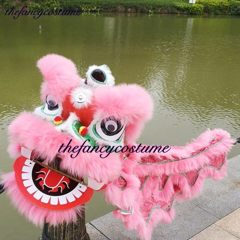 12 pouces Chinois Danse Du Lion Mascotte wzplzj Fille Enfants 2-5Age Dessin Animé Famille Accessoires Tenue Robe Fête Carnaval Festival