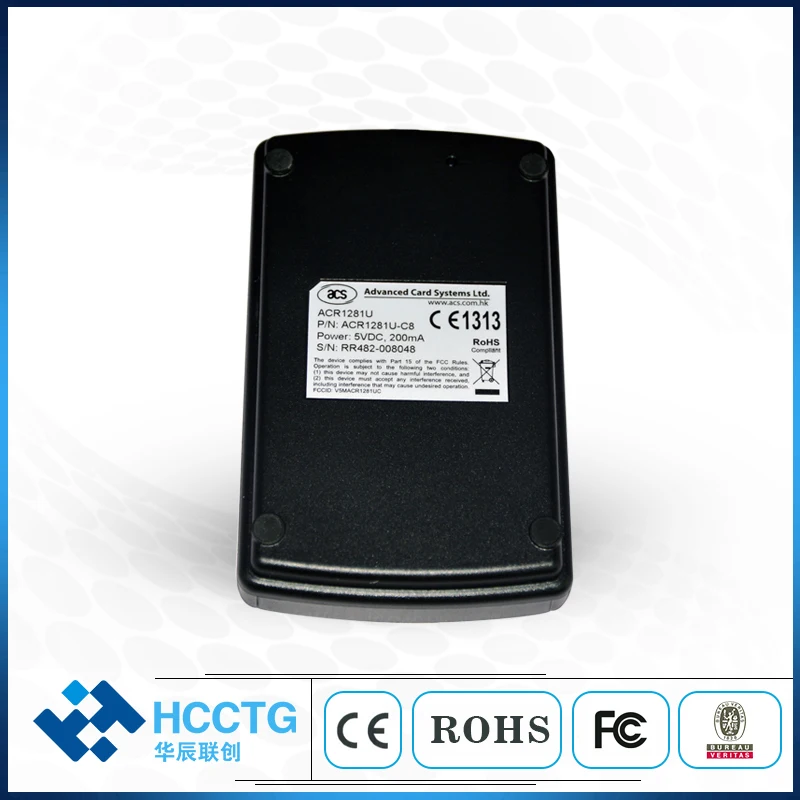 USB ISO14443 13.56MHz Mobile Proximity Contactless Smart RFID Card Reader Writer ACR1281U-C8