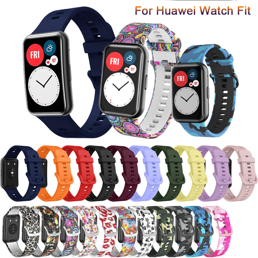 Thay Thế Dây Đeo Silicone Cho Đồng Hồ Huawei Watch Phù Hợp Với Ban Đầu Đồng Hồ Thông Minh SmartWatch Dây Phụ Kiện 2021 Nhiều Màu Sắc Dây Đeo Tay Vòng Tay Với Dụng Cụ