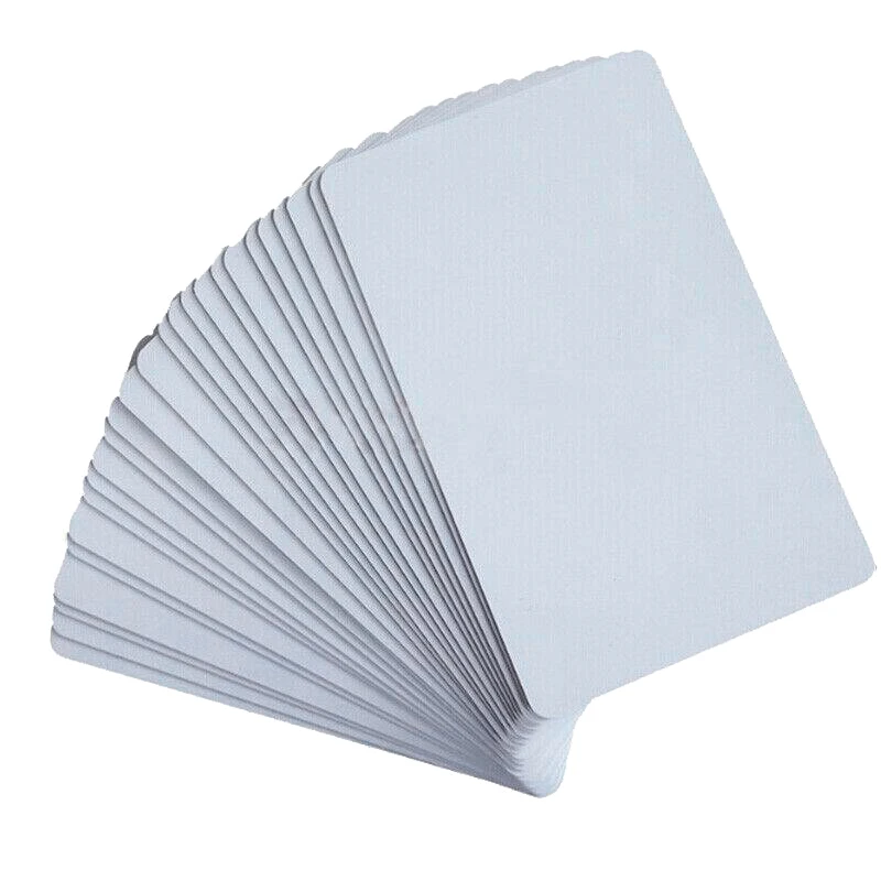 RISE-20Pcs NFC Cards White Blank for NTAG215 PVC Tags Waterpoof 504Bytes Chip Sticker