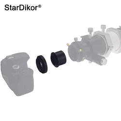 StarDikor 2 Inch(M48 Thread) Telescope Camera Adapter For Canon/Nikon SLR Camera Large Clear Aperture With 2” Filter Threads