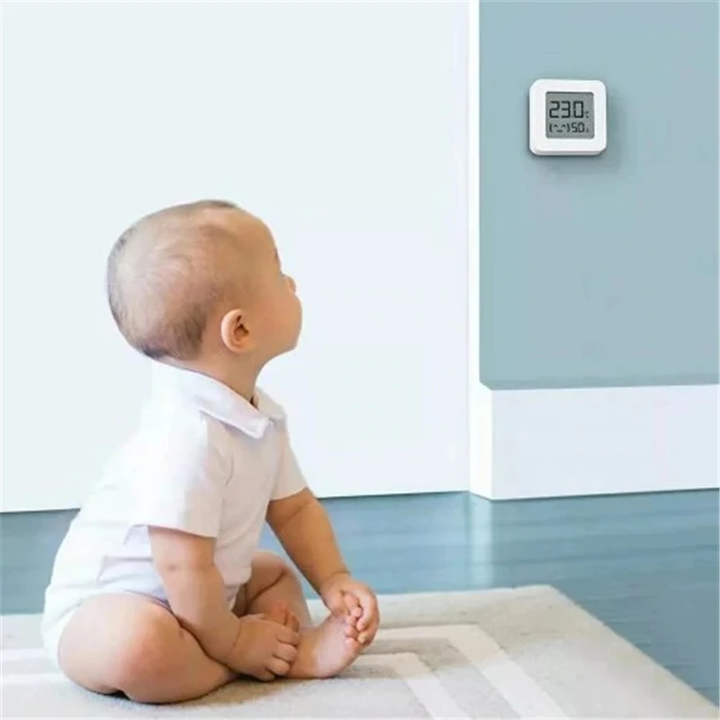 XIAOMI بلوتوث ميزان الحرارة الرقمي للرطوبة شاشة LCD الرطوبة اللاسلكية الذكية استشعار درجة الحرارة مع بطارية للمنزل/المكتب