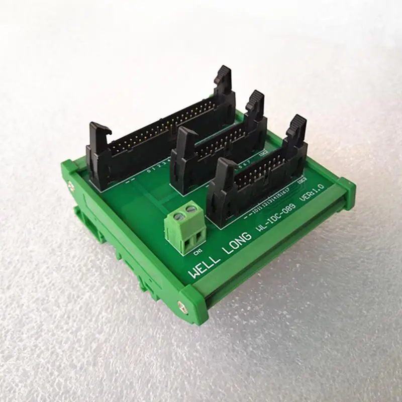 PLC terminal block IDC40 Pin to IDC20 Pin terminal block 32 to hexadecimal terminal block.